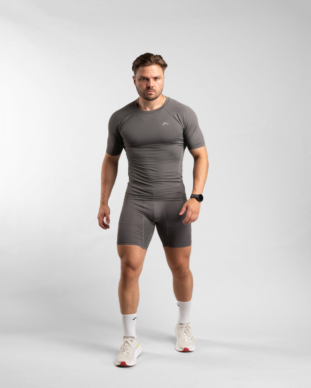 Core Compression Shorts (Clay) - Athletic Aesthetics