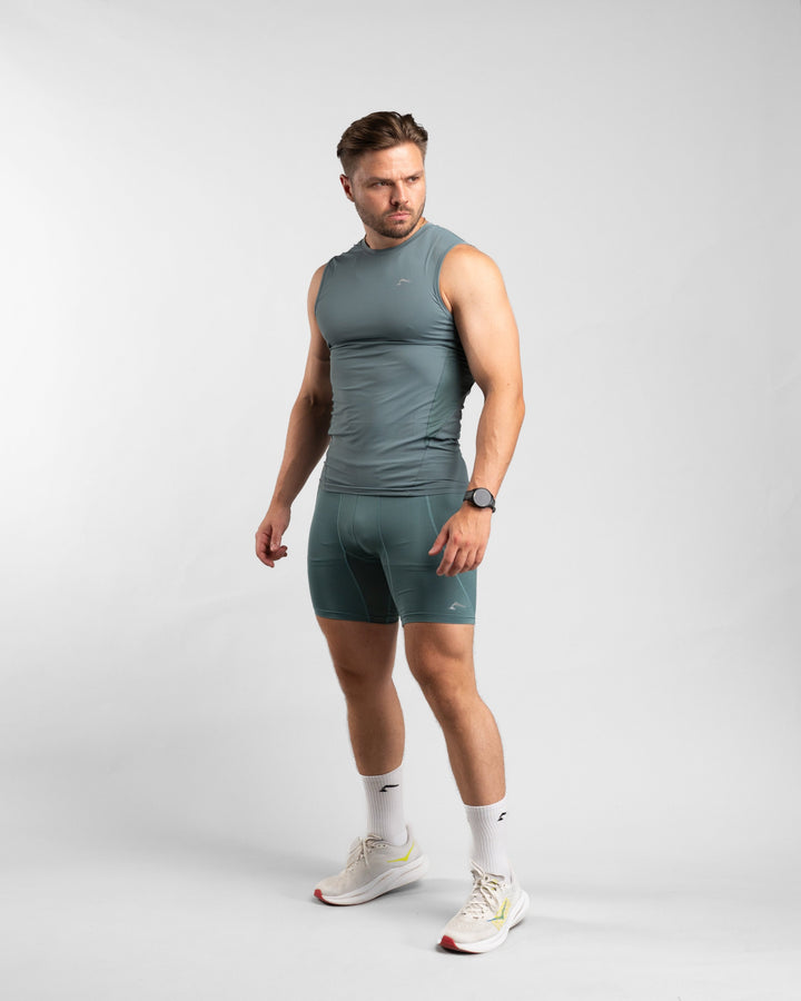 Core Compression Tanktop (Arctic Mint) - Athletic Aesthetics