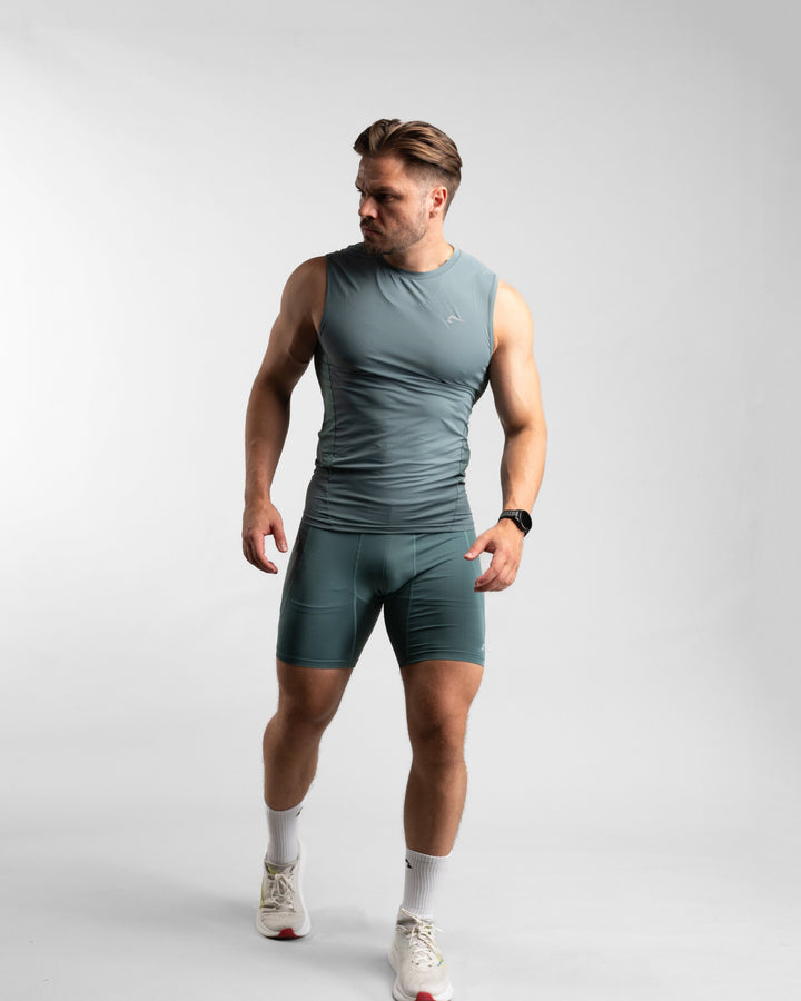 Core Compression Tanktop (Arctic Mint) - Athletic Aesthetics