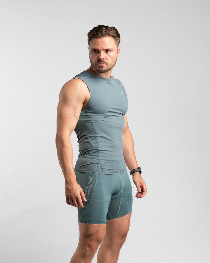 Core Compression Tanktop (Arctic Mint) - Athletic Aesthetics