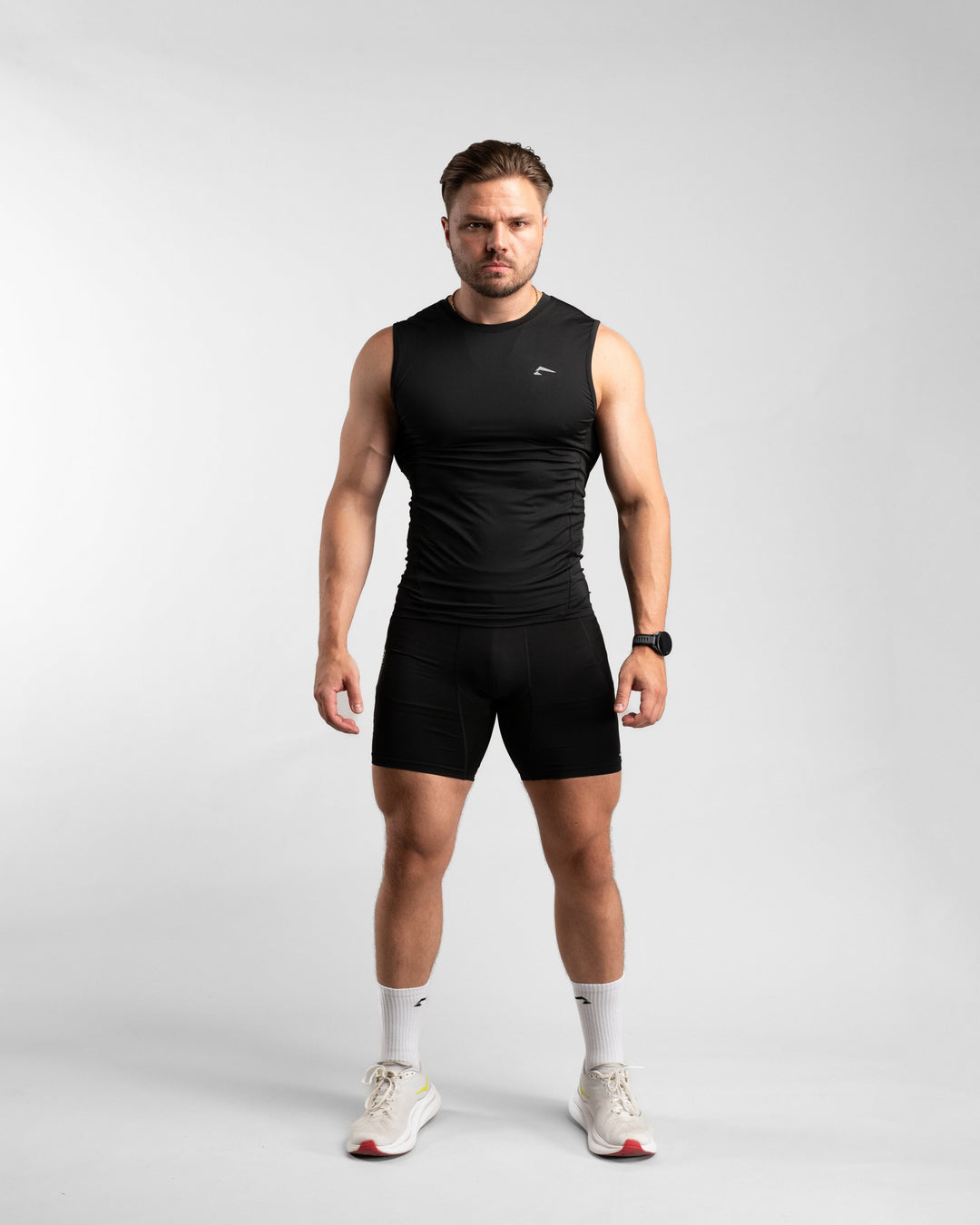 Core Compression Tanktop (Black) - Athletic Aesthetics