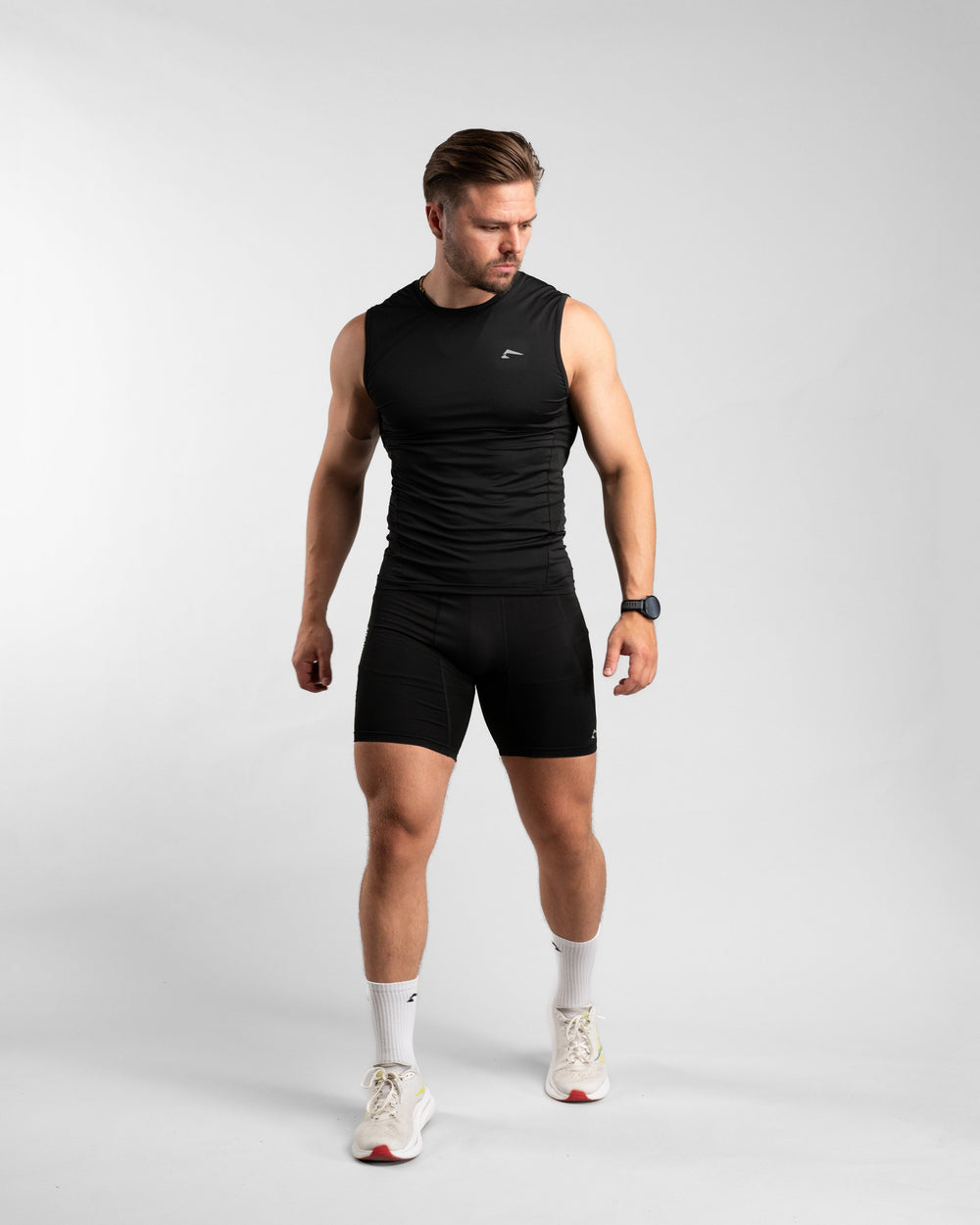 Core Compression Tanktop (Black) - Athletic Aesthetics