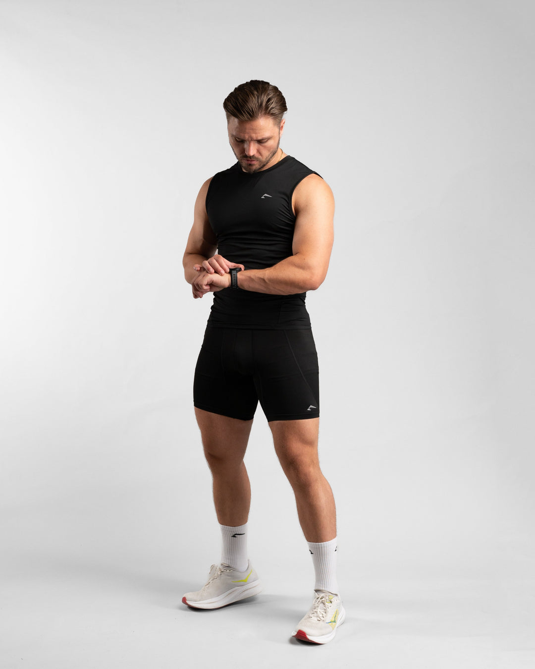 Core Compression Tanktop (Black) - Athletic Aesthetics