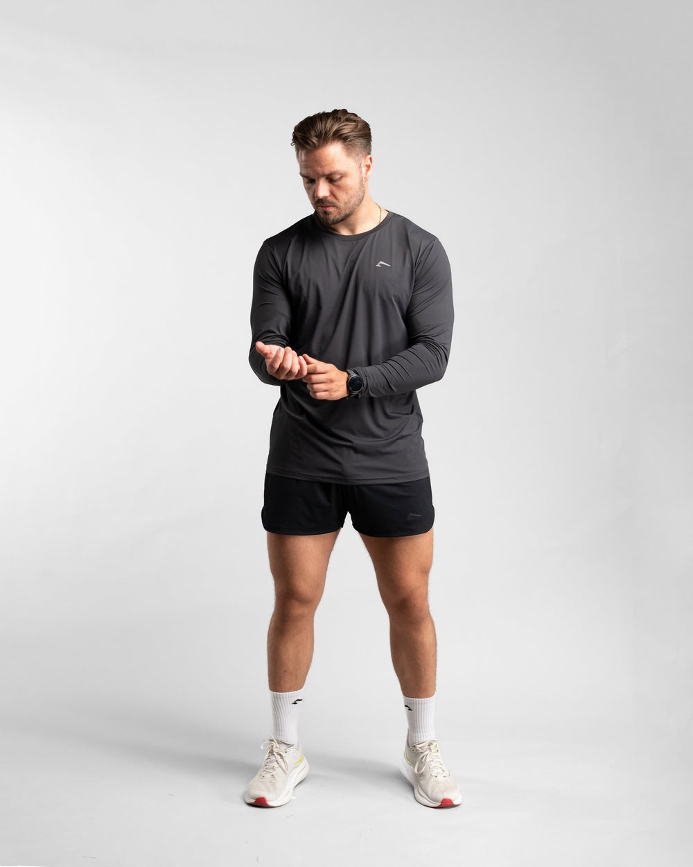 Core Performance Longsleeve (Graphite) - Athletic Aesthetics