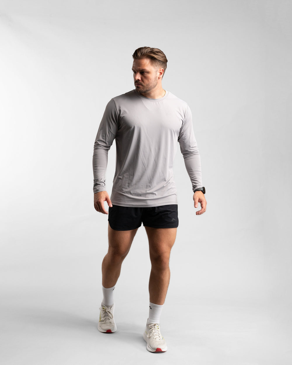 Core Performance Longsleeve (Stone) - Athletic Aesthetics
