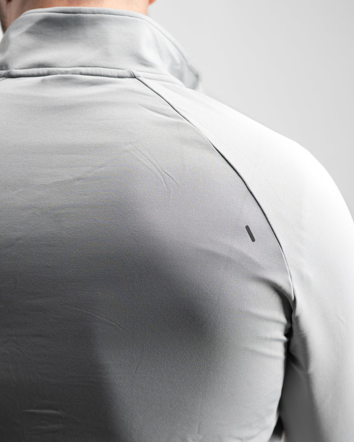 Core Performance Quarter Zip (Light Grey) - Athletic Aesthetics