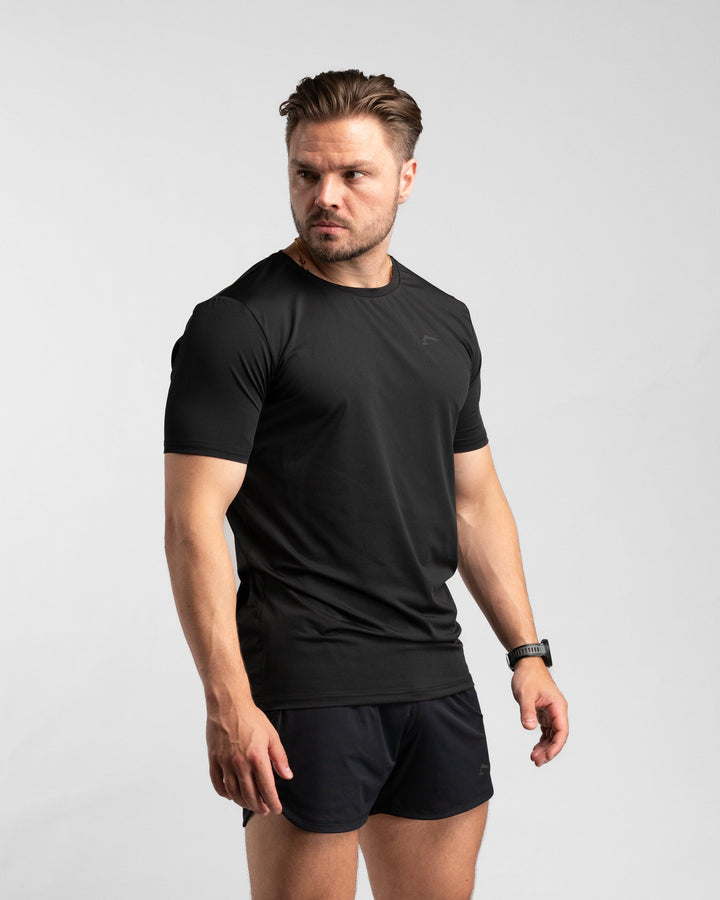 Core Performance T-Shirt (Black/Black) - Athletic Aesthetics