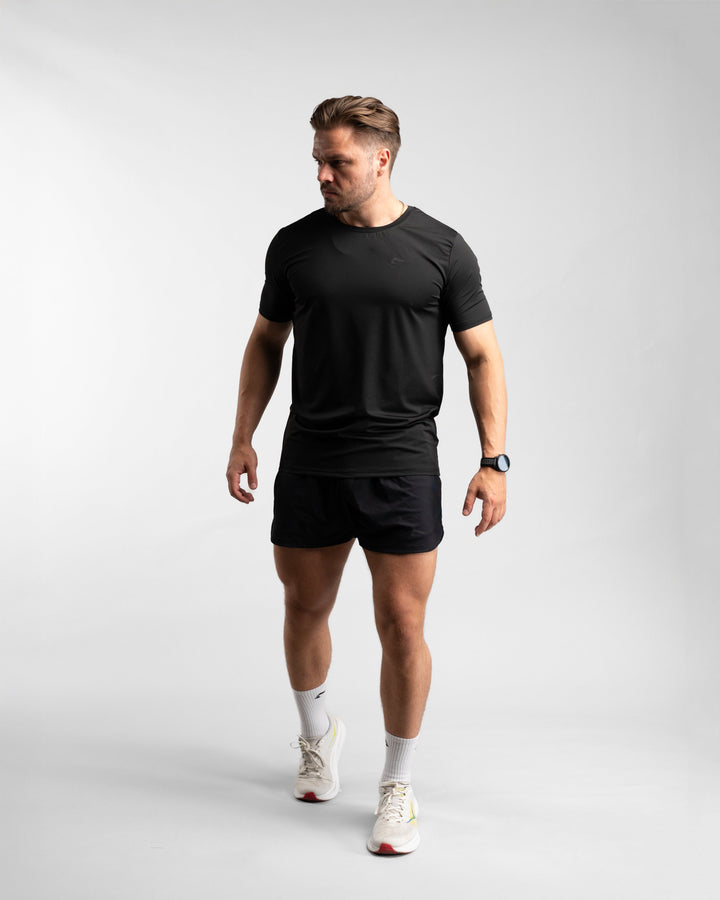 Core Performance T-Shirt (Black/Black) - Athletic Aesthetics