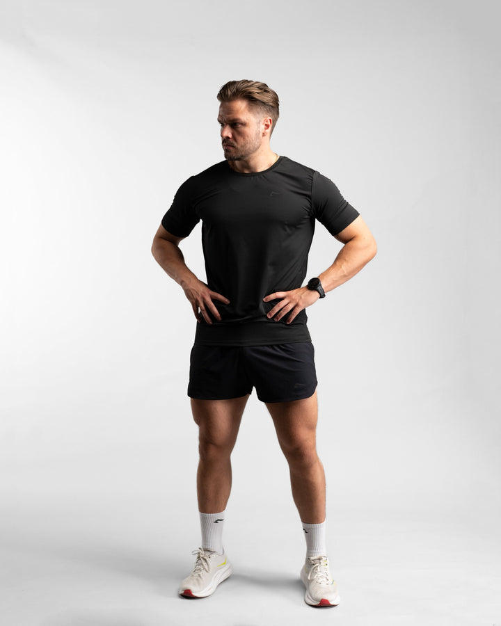 Core Performance T-Shirt (Black/Black) - Athletic Aesthetics