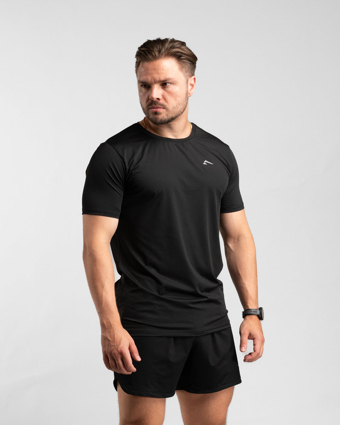 Core Performance T-Shirt (Black/Grey) - Athletic Aesthetics