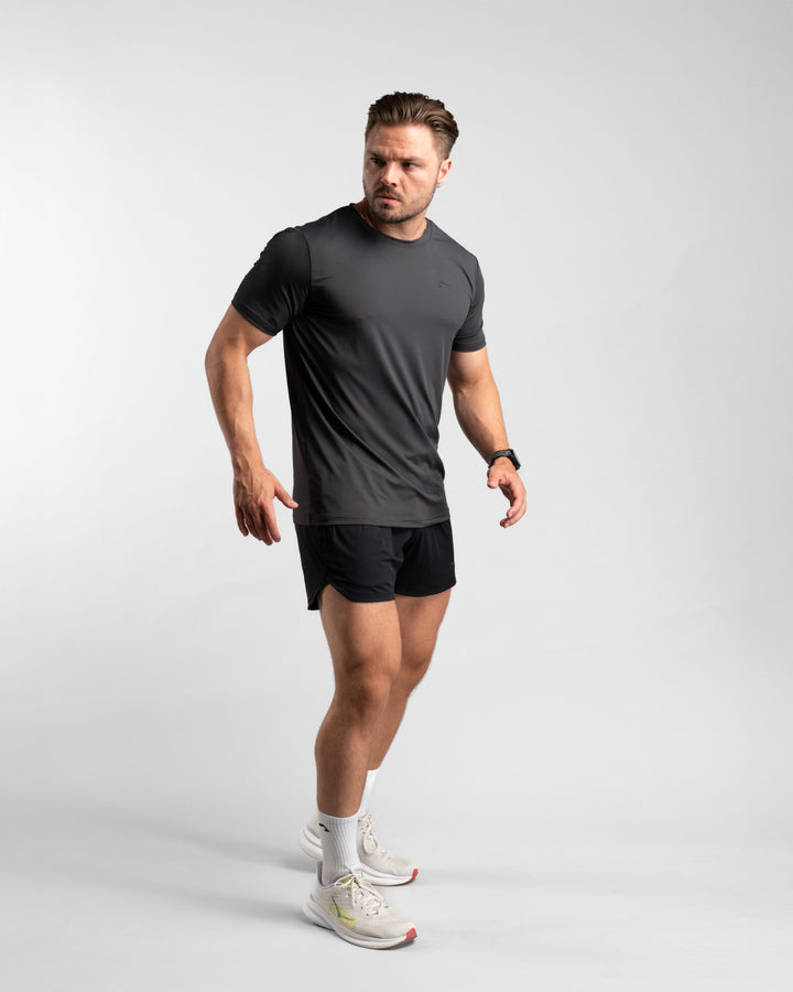Core Performance T-Shirt (Graphite/Black) - Athletic Aesthetics