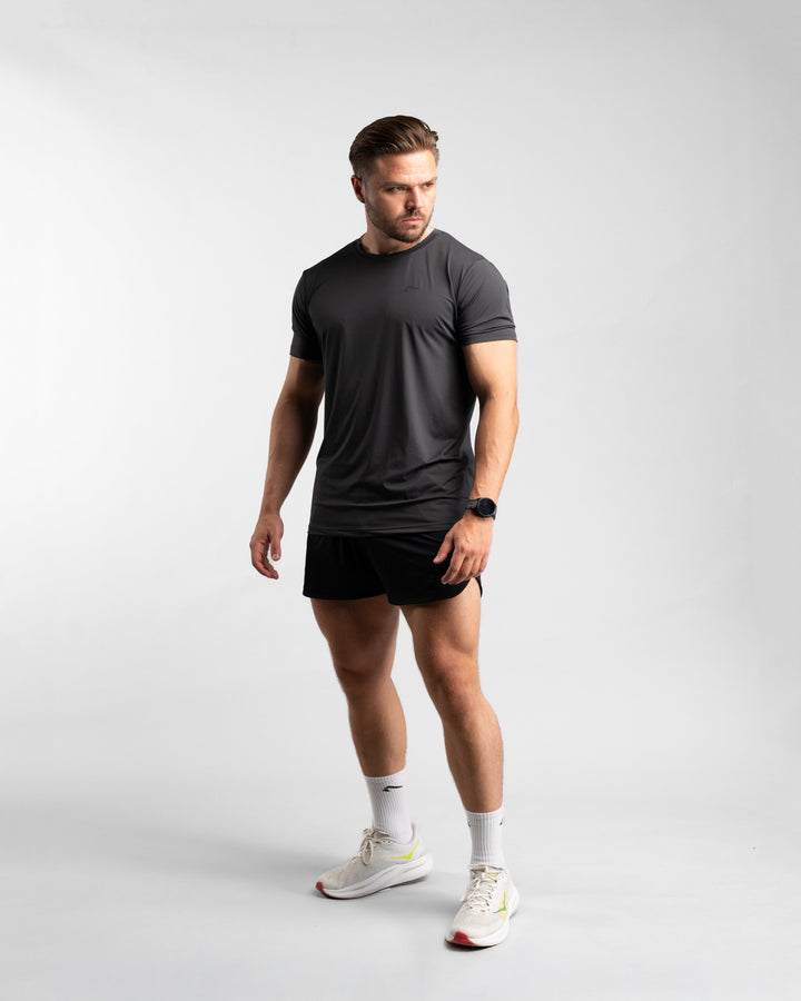 Core Performance T-Shirt (Graphite/Black) - Athletic Aesthetics