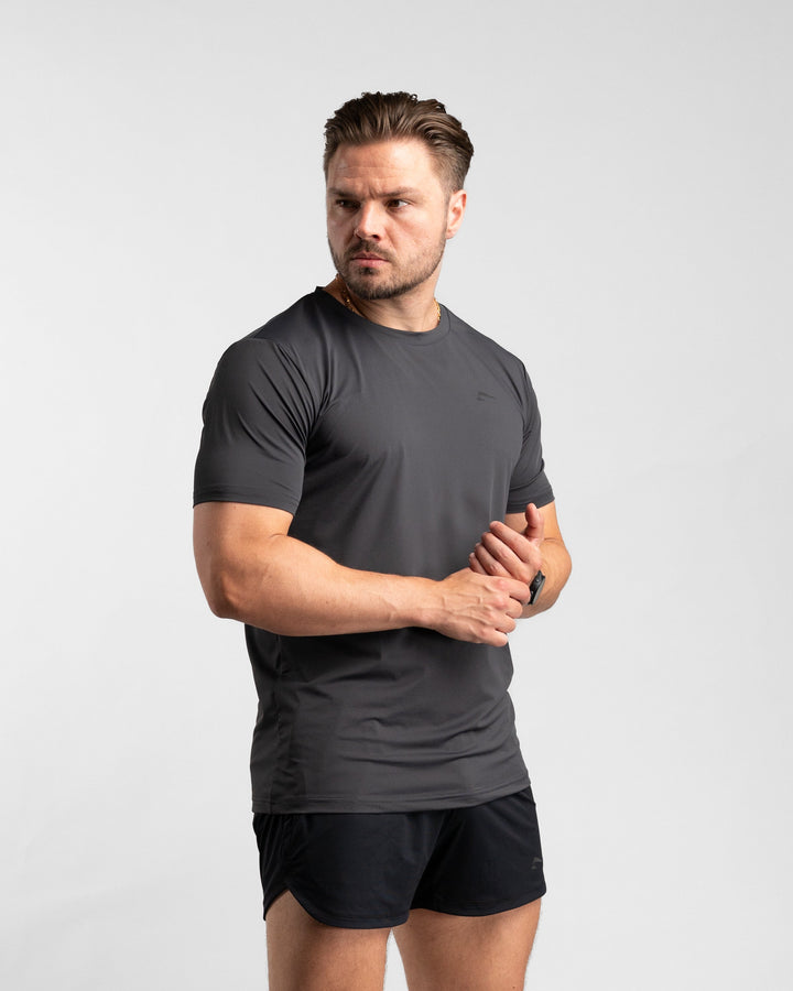 Core Performance T-Shirt (Graphite/Black) - Athletic Aesthetics