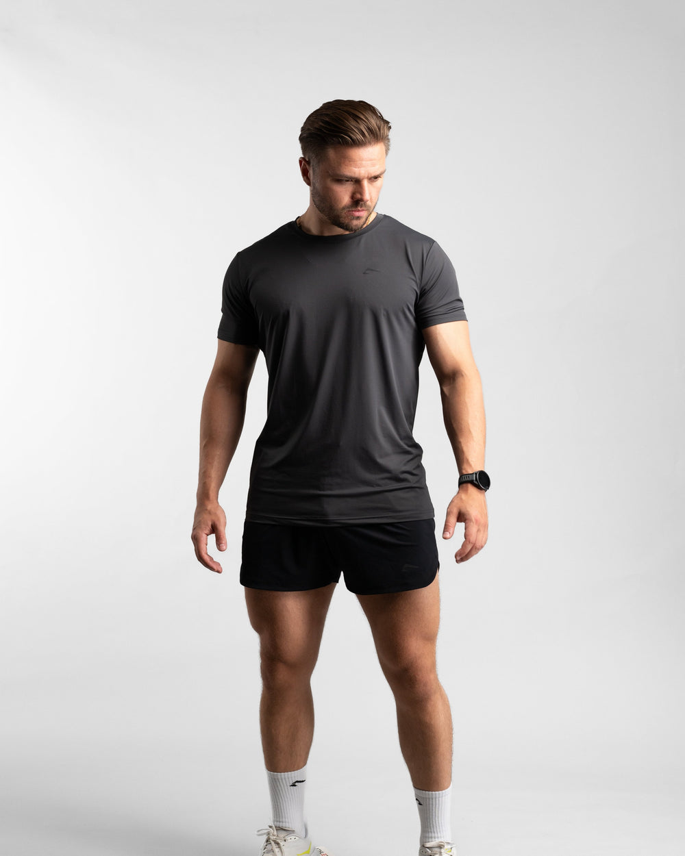 Core Performance T-Shirt (Graphite/Black) - Athletic Aesthetics