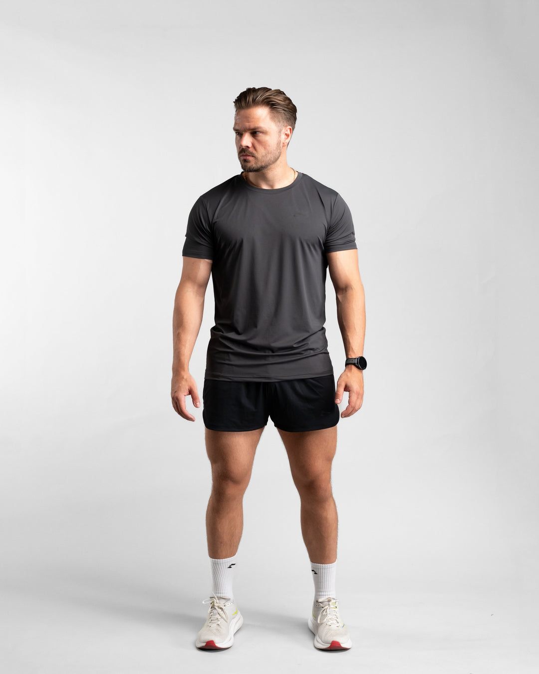Core Performance T-Shirt (Graphite/Black) - Athletic Aesthetics