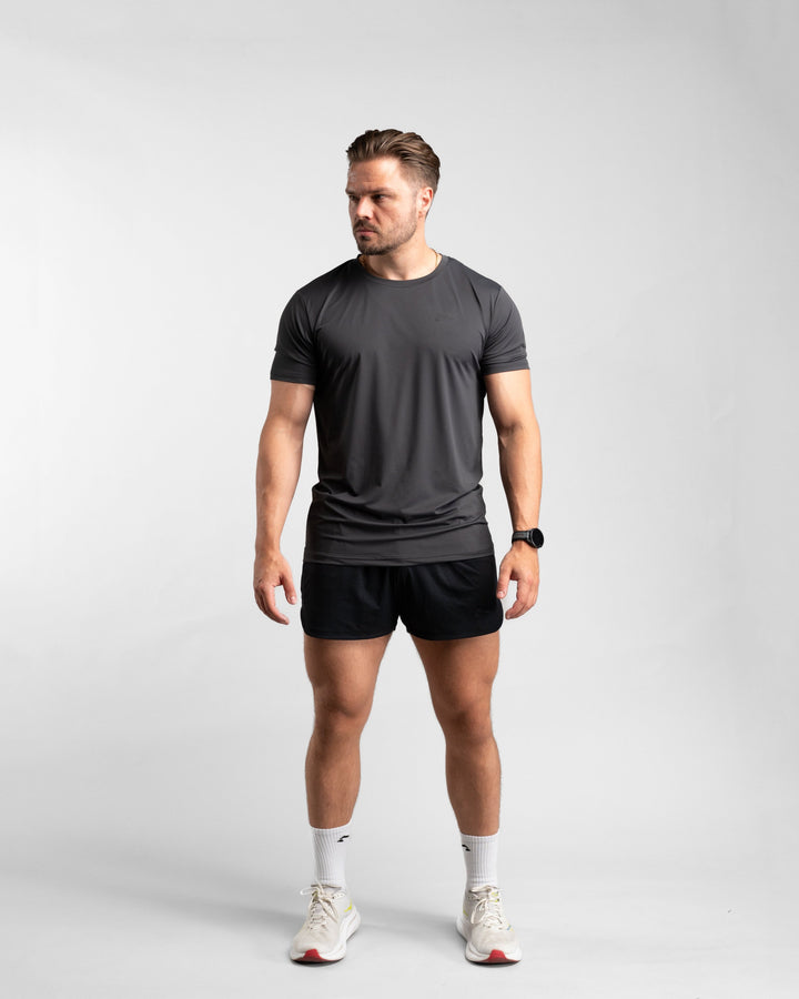 Core Performance T-Shirt (Graphite/Black) - Athletic Aesthetics
