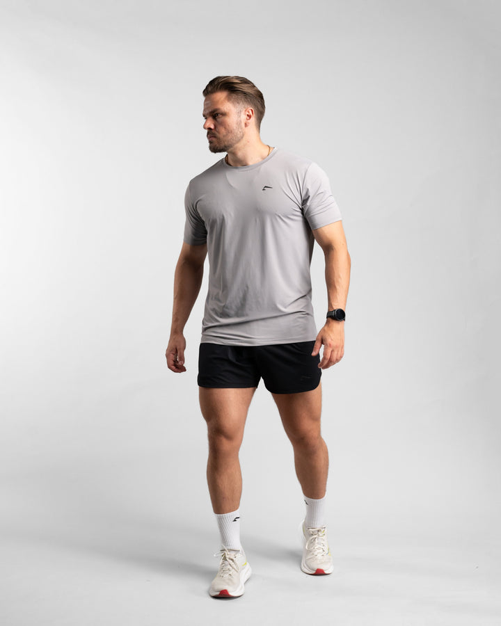 Core Performance T-Shirt (Stone/Black) - Athletic Aesthetics