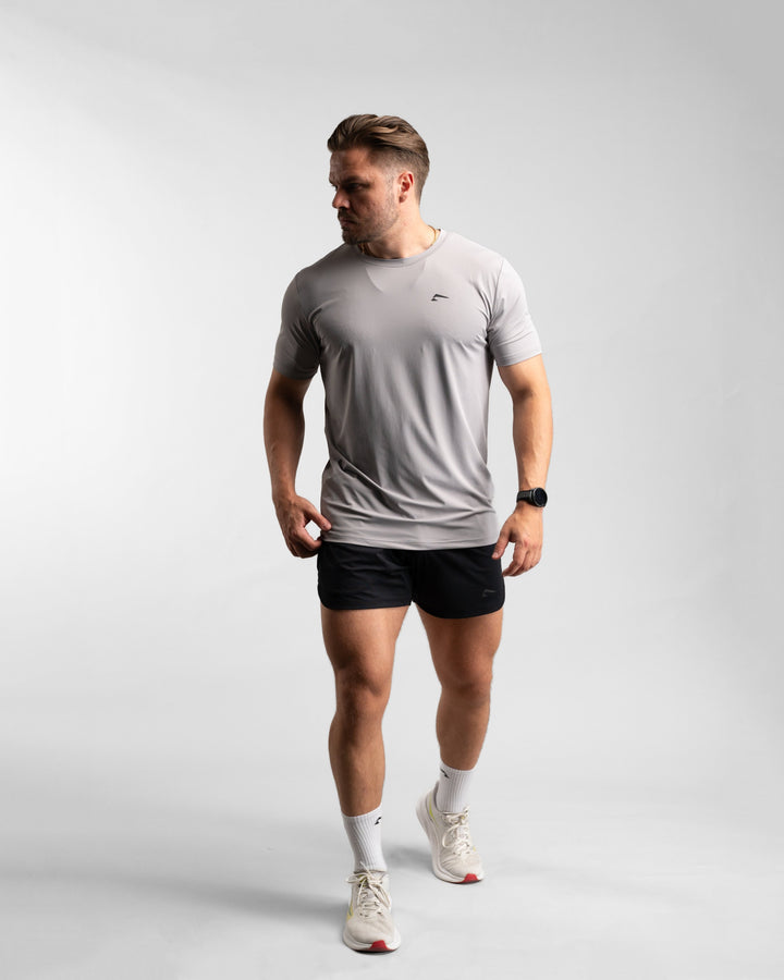 Core Performance T-Shirt (Stone/Black) - Athletic Aesthetics