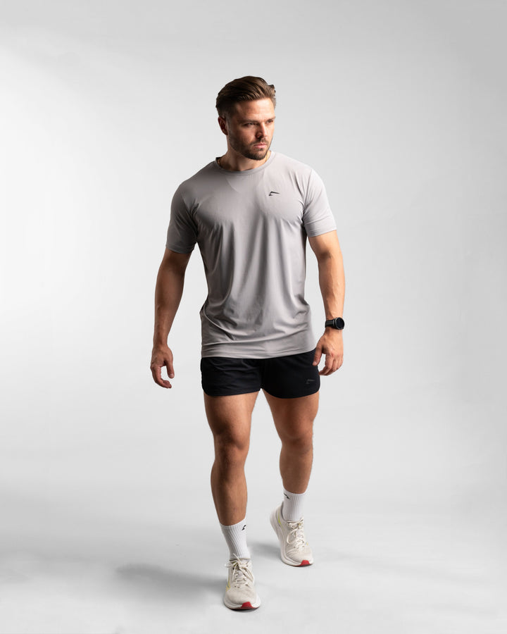 Core Performance T-Shirt (Stone/Black) - Athletic Aesthetics