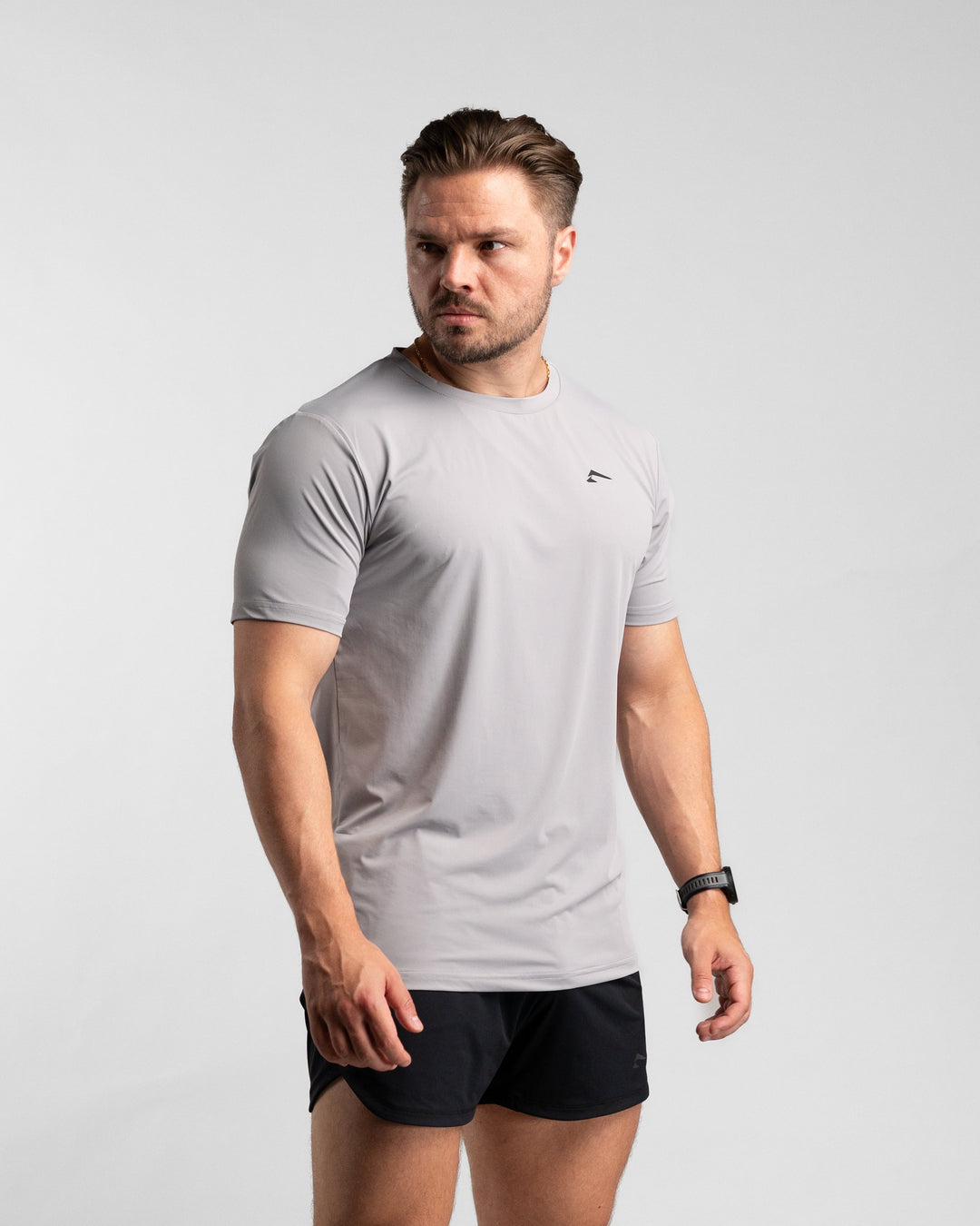 Core Performance T-Shirt (Stone/Black) - Athletic Aesthetics