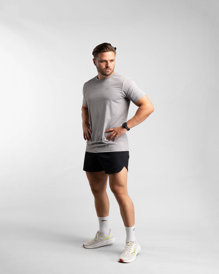Core Performance T-Shirt (Stone/Grey) - Athletic Aesthetics
