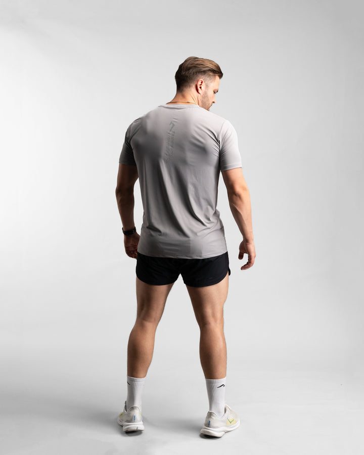 Core Performance T-Shirt (Stone/Grey) - Athletic Aesthetics