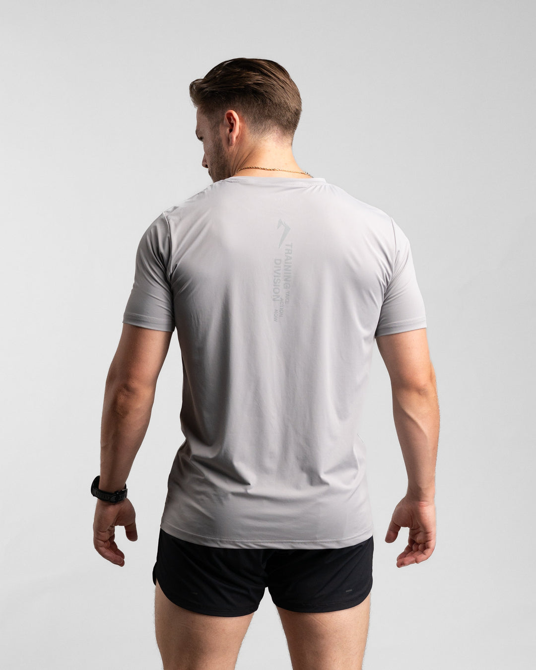 Core Performance T-Shirt (Stone/Grey) - Athletic Aesthetics