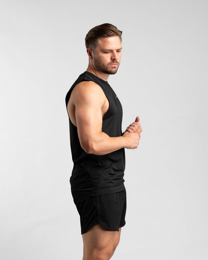 Core Performance Tanktop (Black/Grey) - Athletic Aesthetics