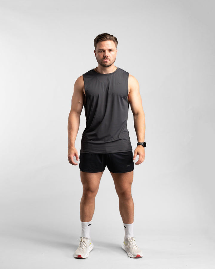 Core Performance Tanktop (Graphite/Black) - Athletic Aesthetics