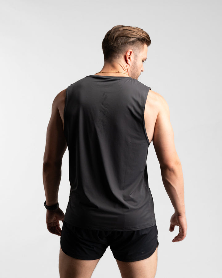 Core Performance Tanktop (Graphite/Black) - Athletic Aesthetics