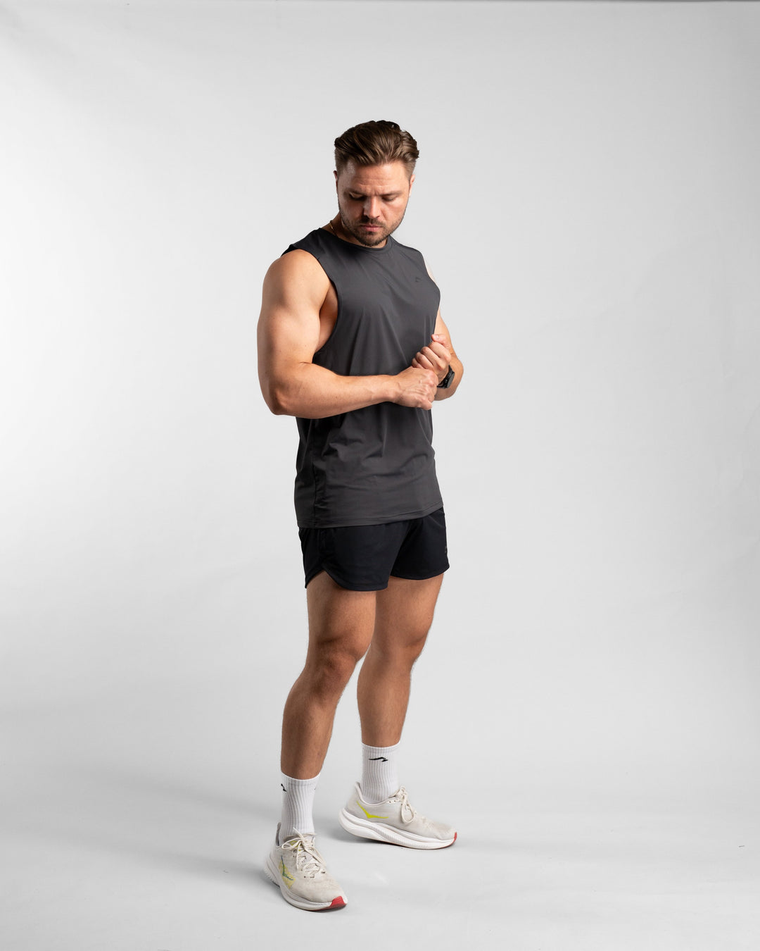 Core Performance Tanktop (Graphite/Black) - Athletic Aesthetics