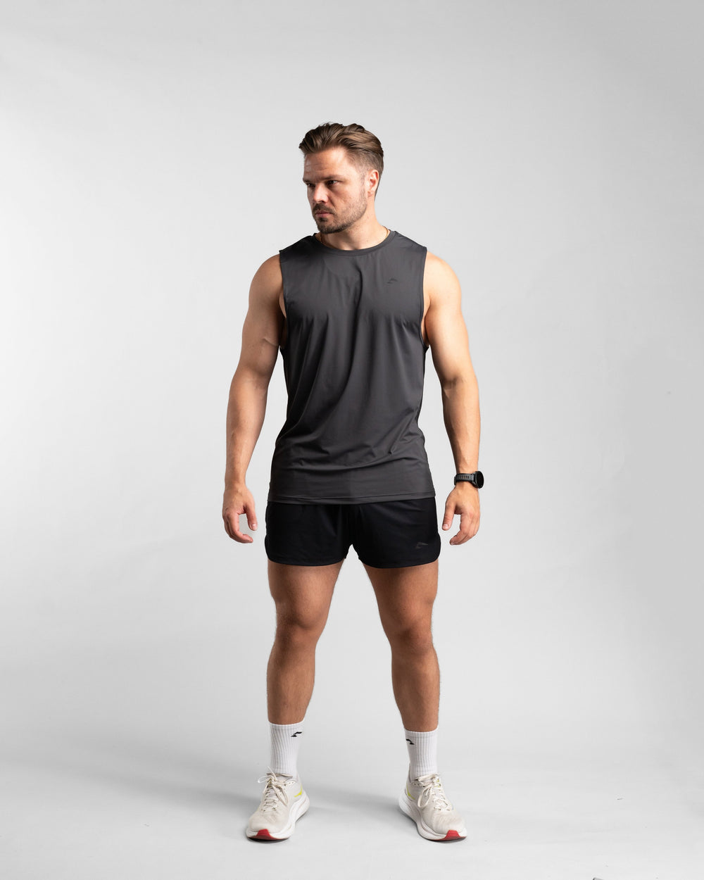 Core Performance Tanktop (Graphite/Black) - Athletic Aesthetics