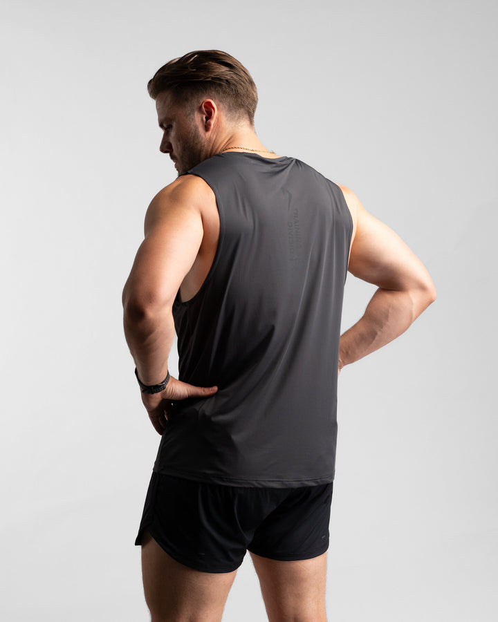 Core Performance Tanktop (Graphite/Black) - Athletic Aesthetics