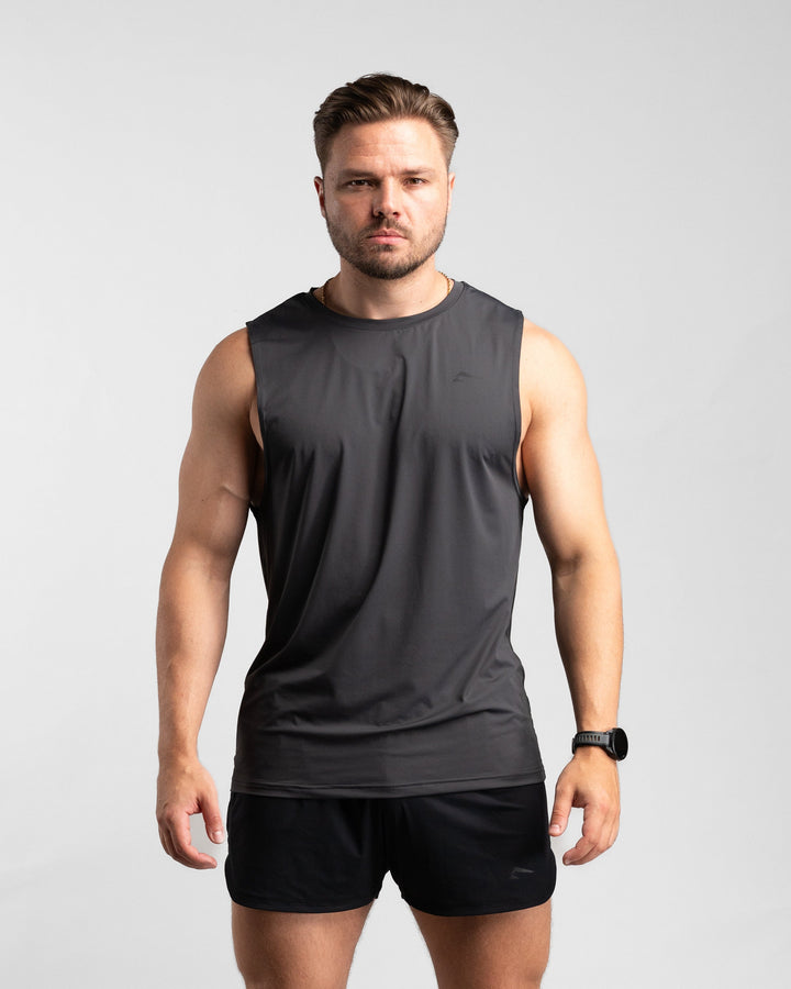 Core Performance Tanktop (Graphite/Black) - Athletic Aesthetics