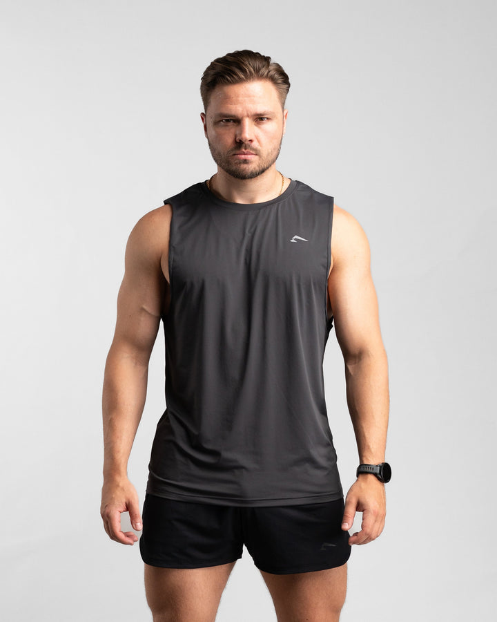 Core Performance Tanktop (Graphite/Grey) - Athletic Aesthetics