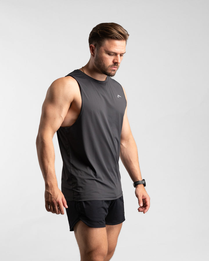 Core Performance Tanktop (Graphite/Grey) - Athletic Aesthetics