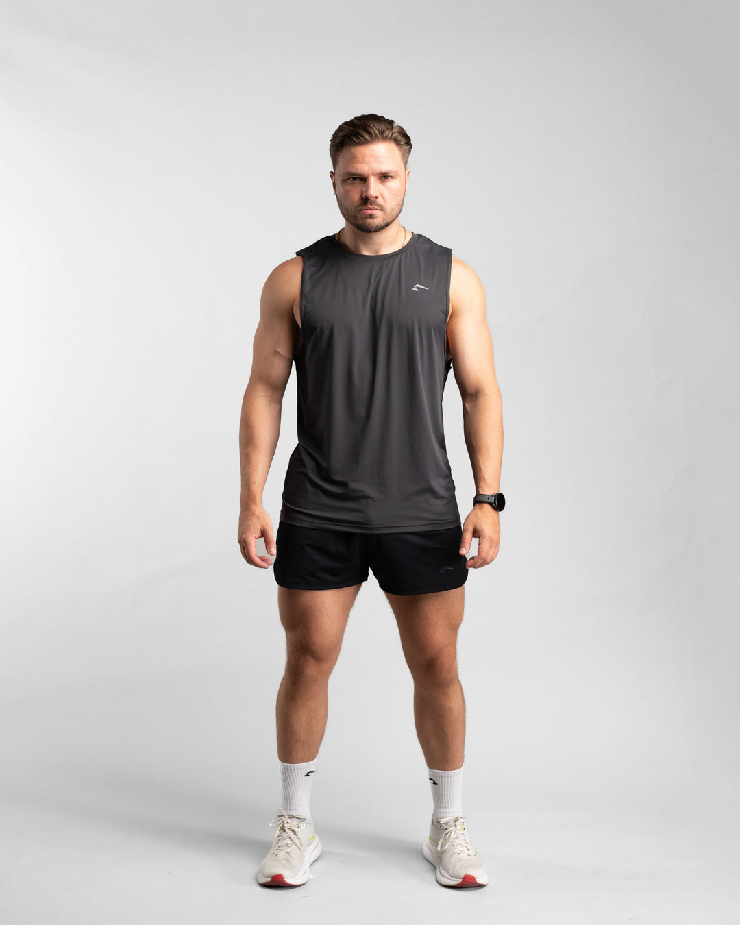 Core Performance Tanktop (Graphite/Grey) - Athletic Aesthetics