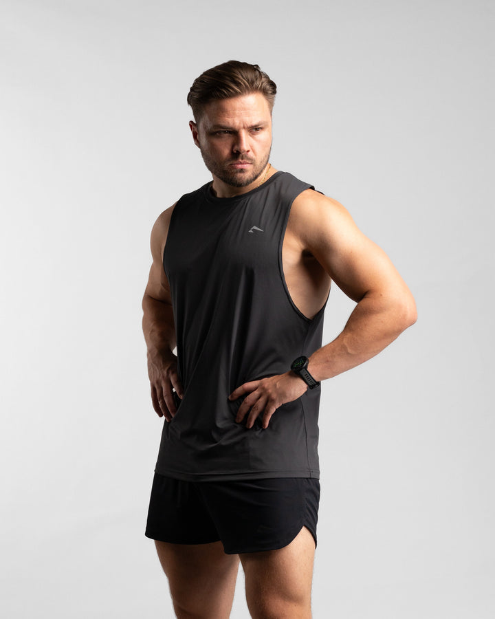 Core Performance Tanktop (Graphite/Grey) - Athletic Aesthetics