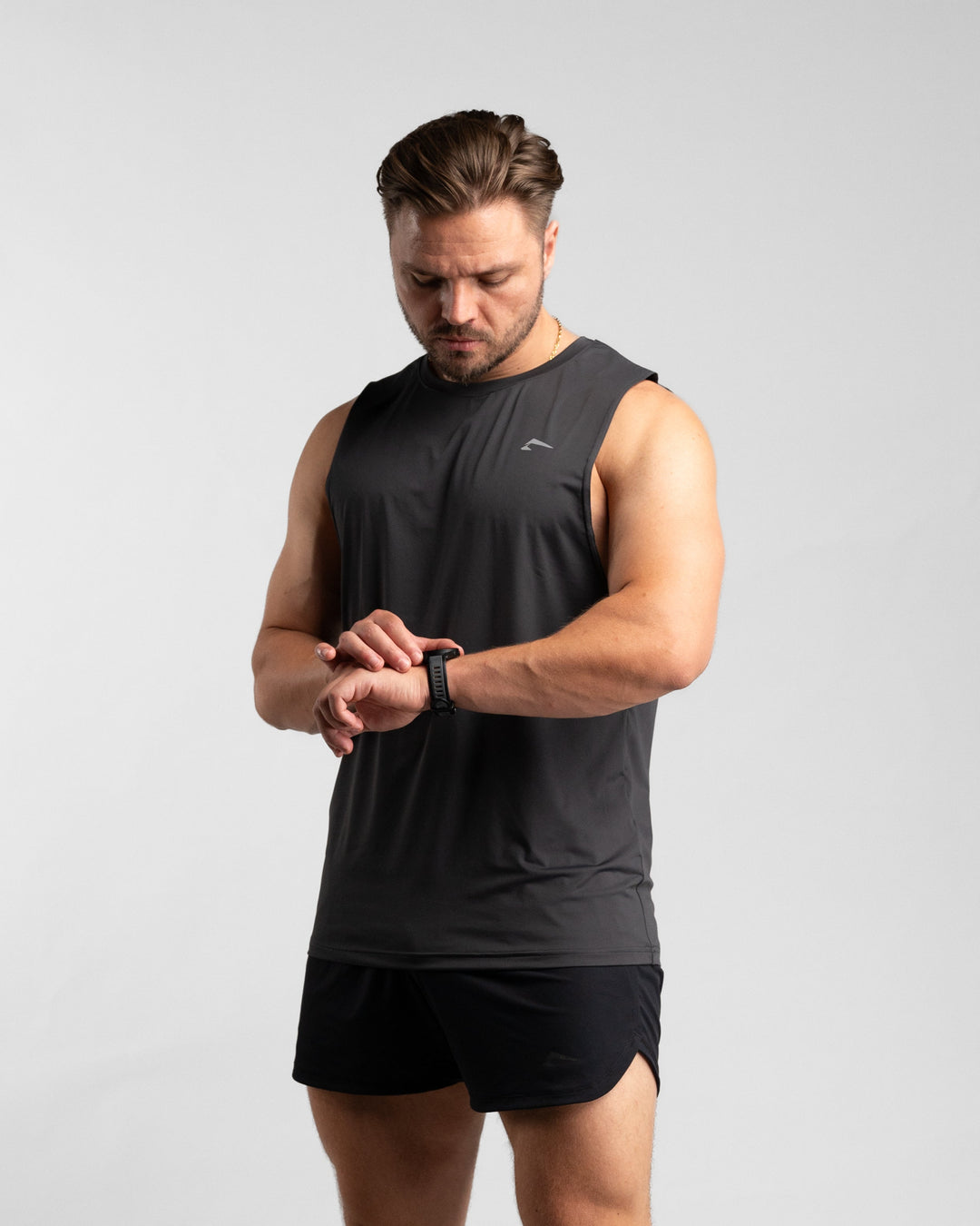 Core Performance Tanktop (Graphite/Grey) - Athletic Aesthetics