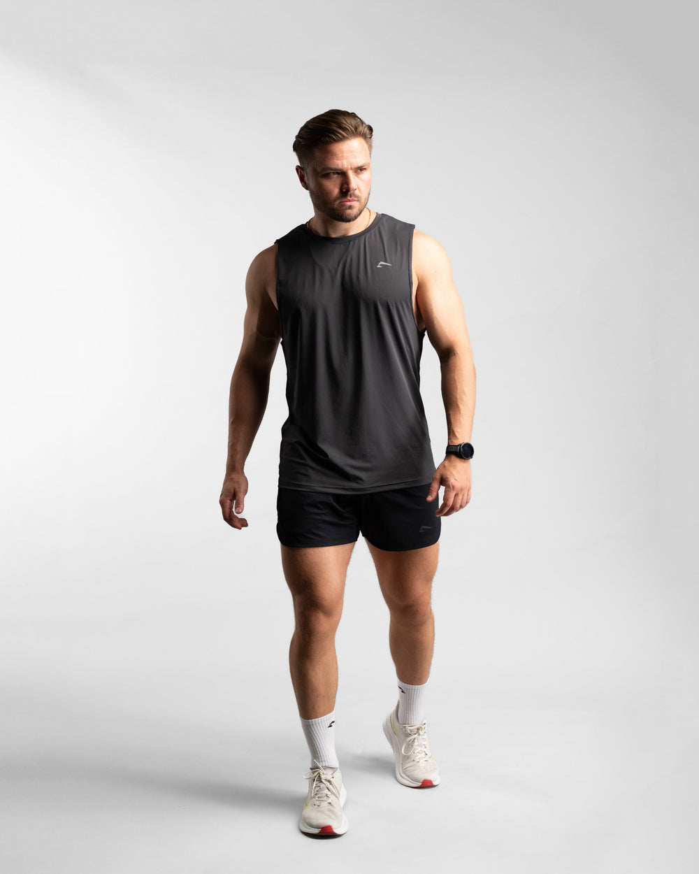 Core Performance Tanktop (Graphite/Grey) - Athletic Aesthetics