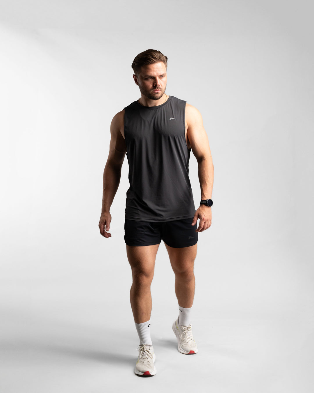 Core Performance Tanktop (Graphite/Grey) - Athletic Aesthetics
