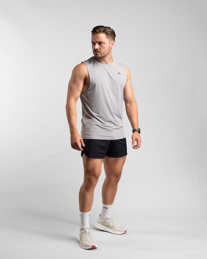 Core Performance Tanktop (Stone/Black) - Athletic Aesthetics