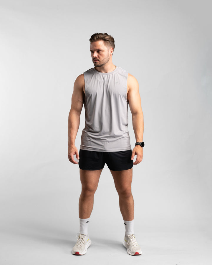 Core Performance Tanktop (Stone/Grey) - Athletic Aesthetics
