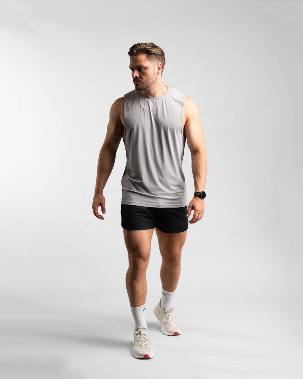 Core Performance Tanktop (Stone/Grey) - Athletic Aesthetics