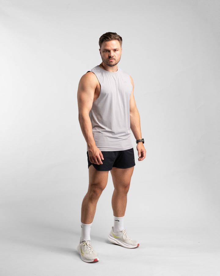 Core Performance Tanktop (Stone/Grey) - Athletic Aesthetics