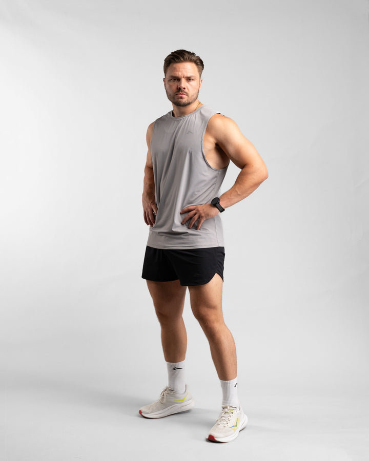 Core Performance Tanktop (Stone/Grey) - Athletic Aesthetics