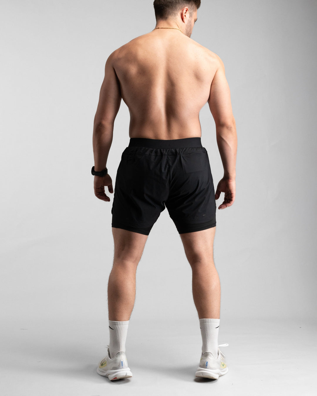 Elite Performance 2in1 Shorts (Black/Black) - Athletic Aesthetics