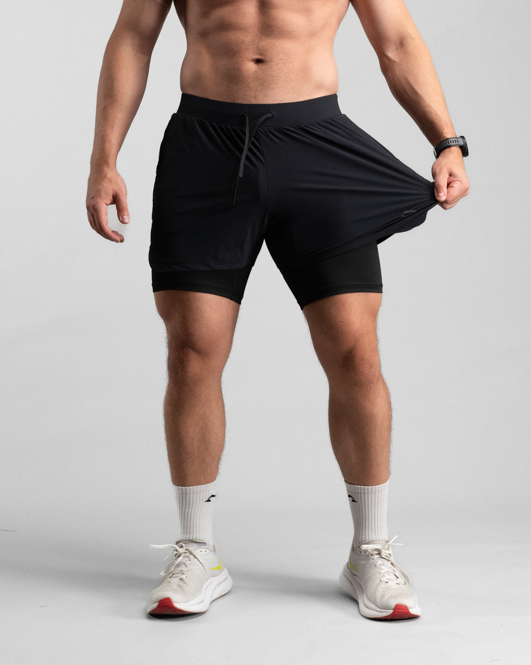 Elite Performance 2in1 Shorts (Midnight Blue) - Athletic Aesthetics