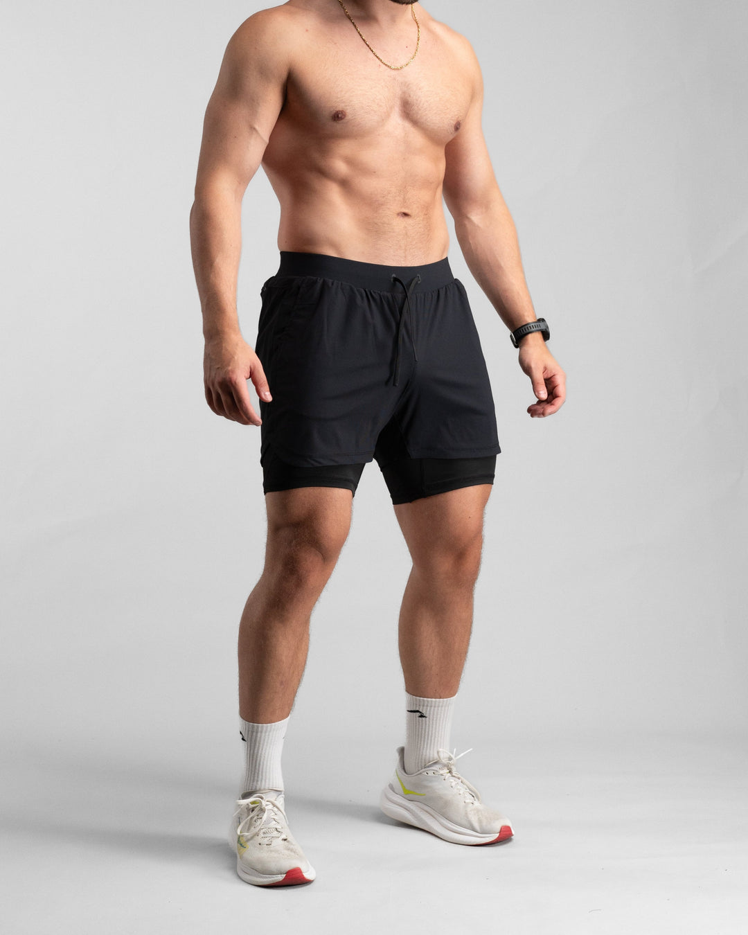 Elite Performance 2in1 Shorts (Midnight Blue) - Athletic Aesthetics