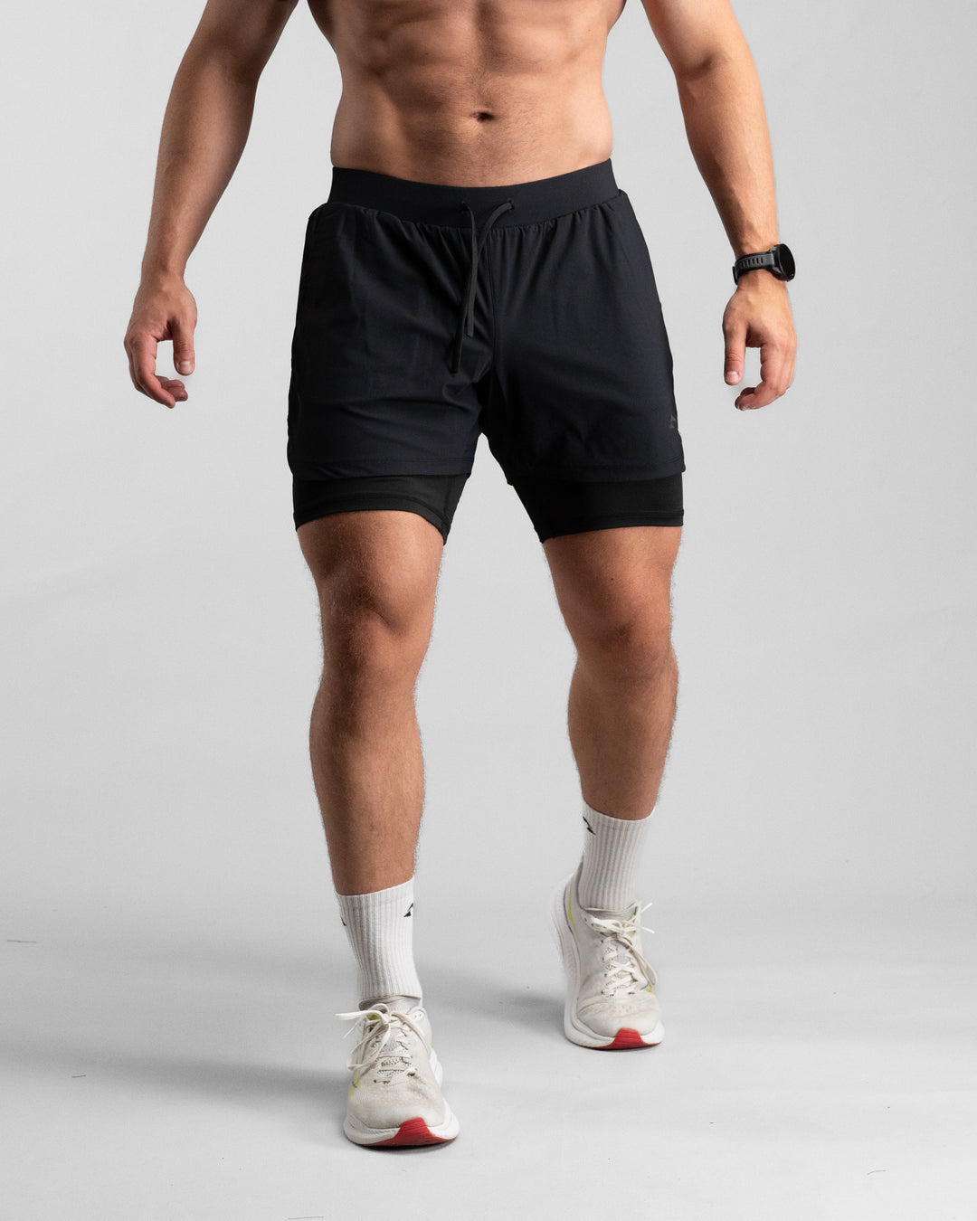 Elite Performance 2in1 Shorts (Midnight Blue) - Athletic Aesthetics